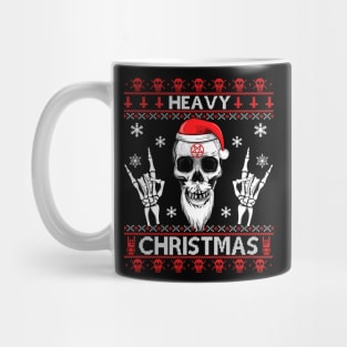 HEAVY METAL CHRISTMAS UGLY SWEATER - Deathmetal, Grunge, Headbanger, Headbanging, Rock Christmas Gift Black Metal METALHEAD! Mug